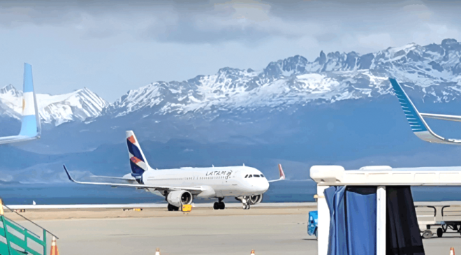 Autorizan a Latam a operar la ruta Ushuaia–San Pablo con ocho vuelos semanales
