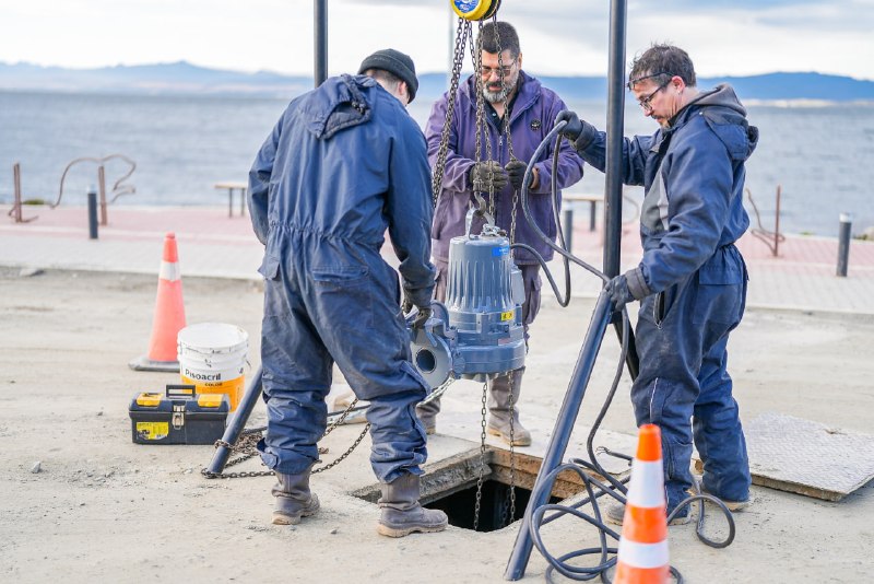 La DPOSS incorporó nuevo equipamiento para reforzar las estaciones de bombeo cloacales en Ushuaia