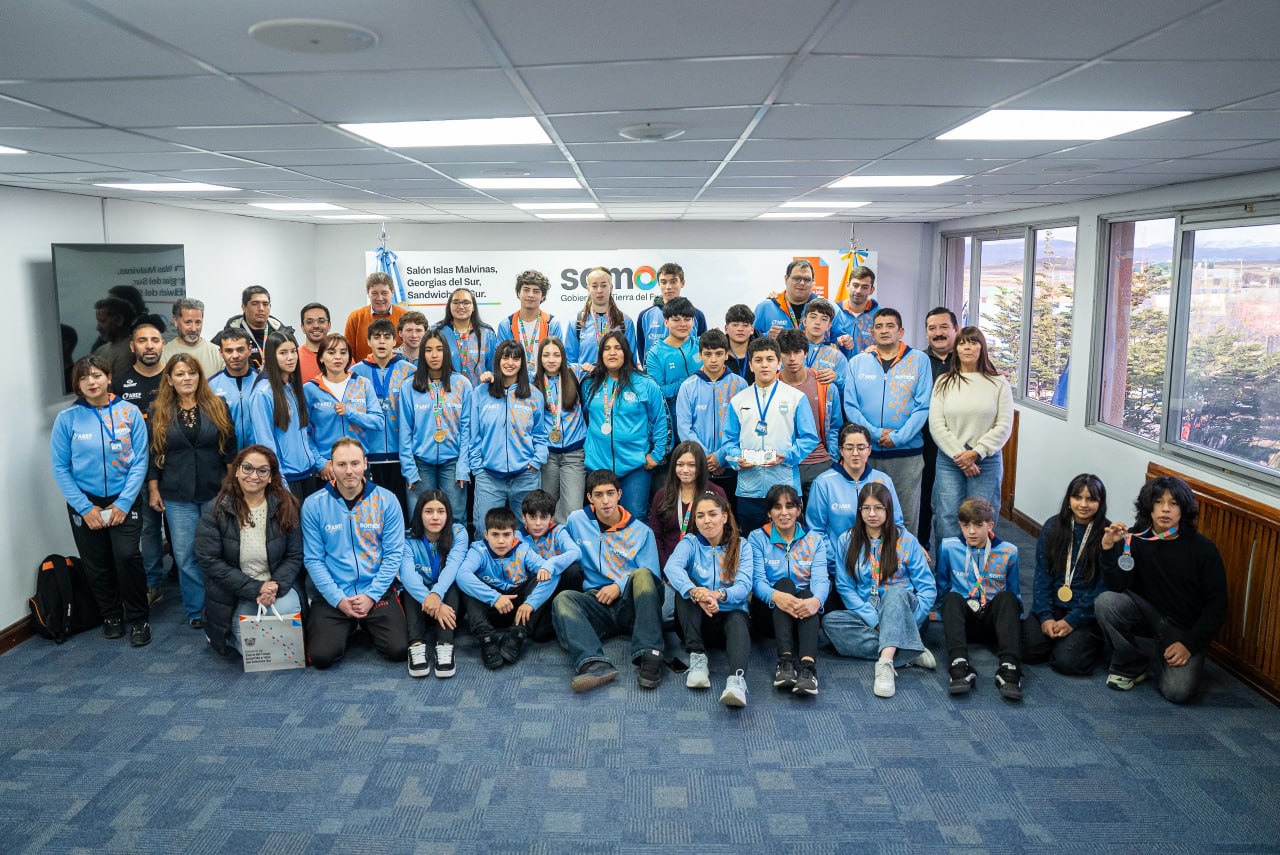 Melella reconoció a la delegación fueguina tras su participación en los Juegos Patagónicos