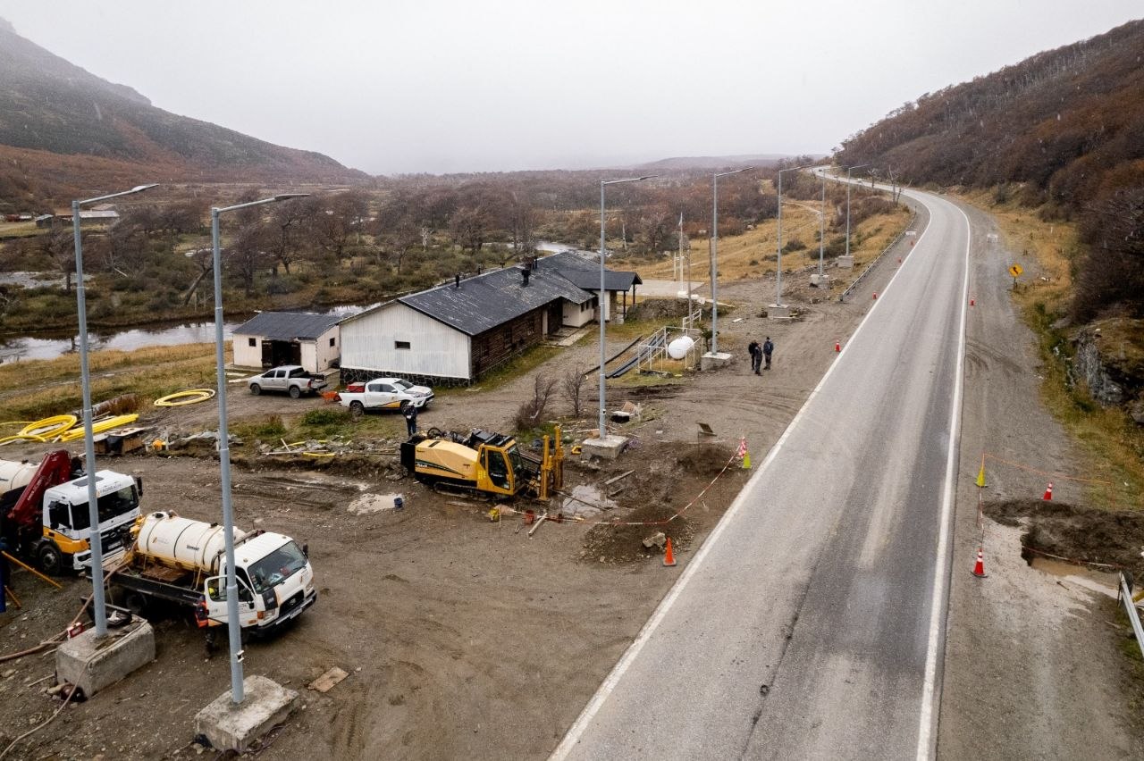 Comenzó el cruce subterráneo de la Ruta N° 3 para el nuevo puesto de control en Ushuaia