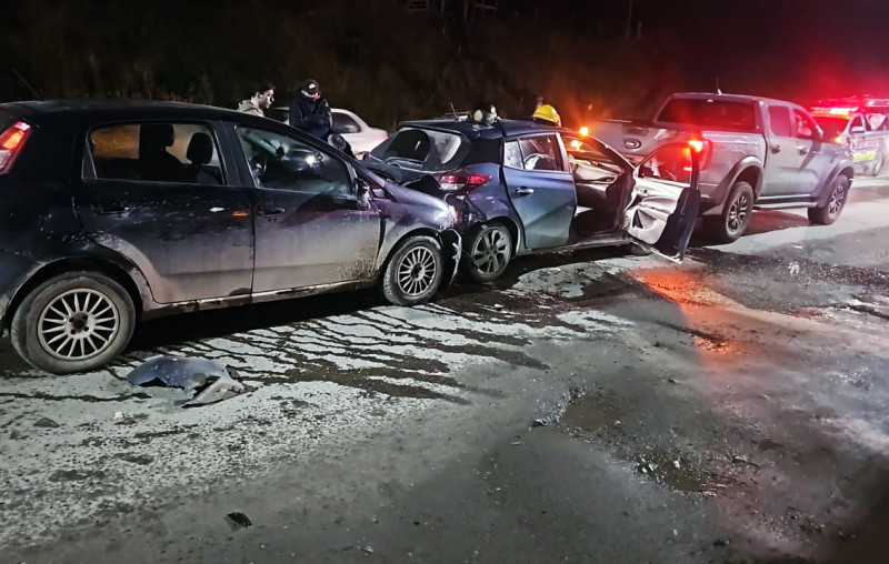 Choque en cadena en Ushuaia dejó a una menor con lesiones leves