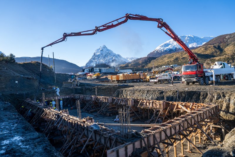 Avanza la construcción de la nueva usina de Ushuaia