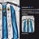La Selección Argentina donó una camiseta firmada para el Museo Malvinas de Río Grande